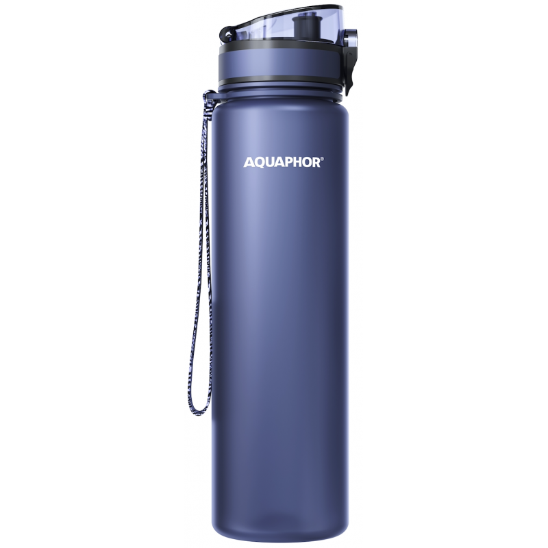 Butelis su City filtru 1000 ml - Tamsiai mėlyna Butelis su City filtru 1000 ml - Tamsiai mėlyna
